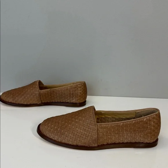 Nisolo Mara Woven Leather Brown Almond Flats Size 7.5 Quiet Luxury Capsule - Picture 4 of 15
